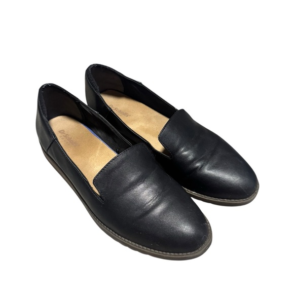 Dr. Scholl's Women's Jetset Slip On Loafer Black Leather Casual Shoe Size 10 - Picture 2 of 7